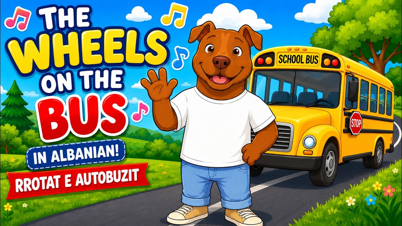 Rrotat e autobuzit | Wheels on the bus | Këngë për fëmijë | Piti Wonderland